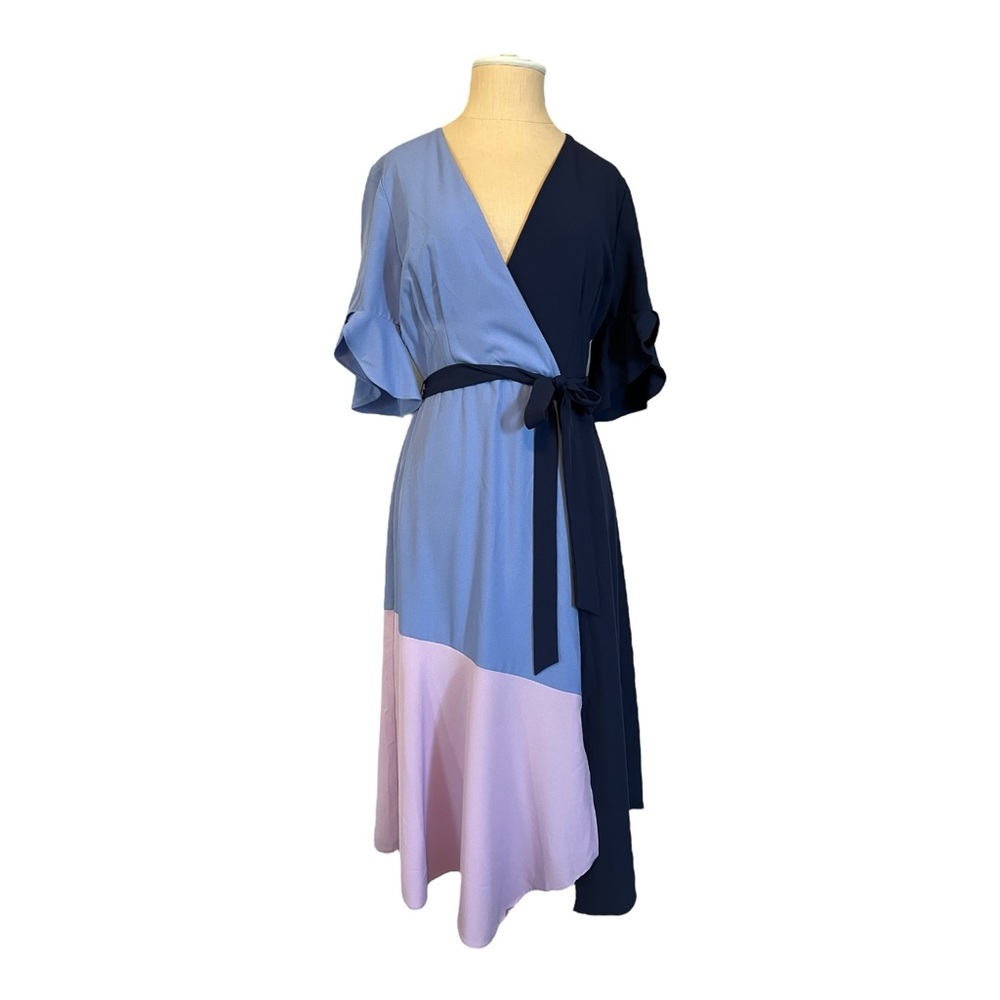 Hutch Anthropologie Colorblock Wrap Dress
